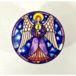 Mikasa Trinket Box Angel Covered HK501 683 Lidded Jewelry Box Ceramic